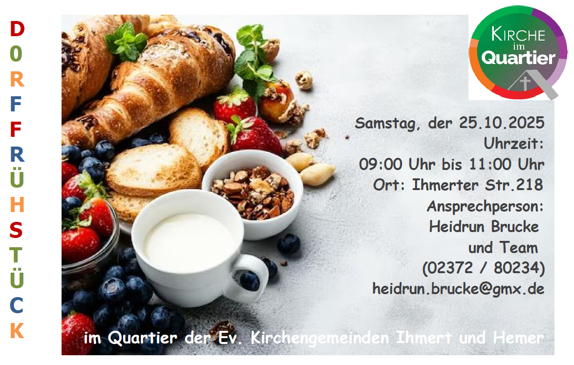 Plakat Dorffrühstück am 25.10.25 um 9 Uhr