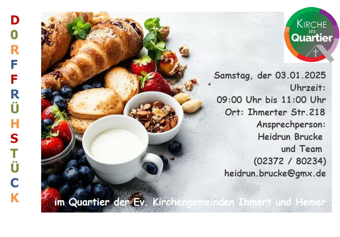 Plakat Dorffrühstück am 29.11.25 um 9 Uhr