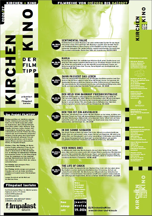 Flyer: Kirchen und Kino