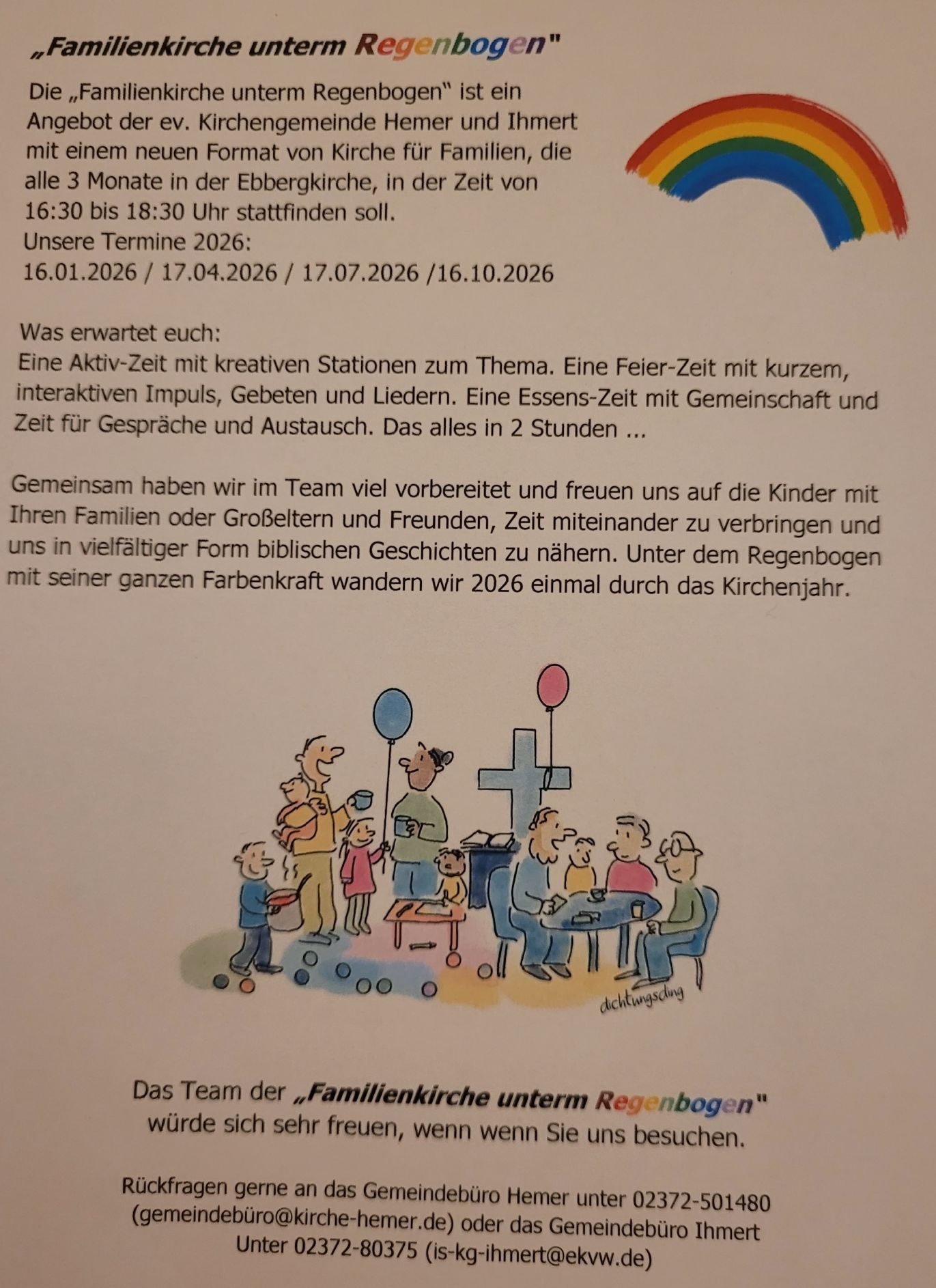Flyer: Familienkirche