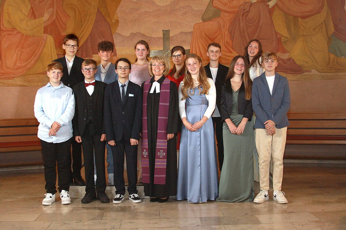 Foto: Gruppenbild Konfirmanden