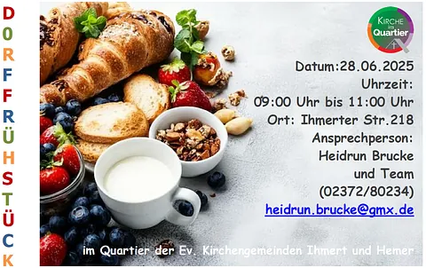 Einladung zum Dorffrühstück am28.06.25 um 9 Uhr