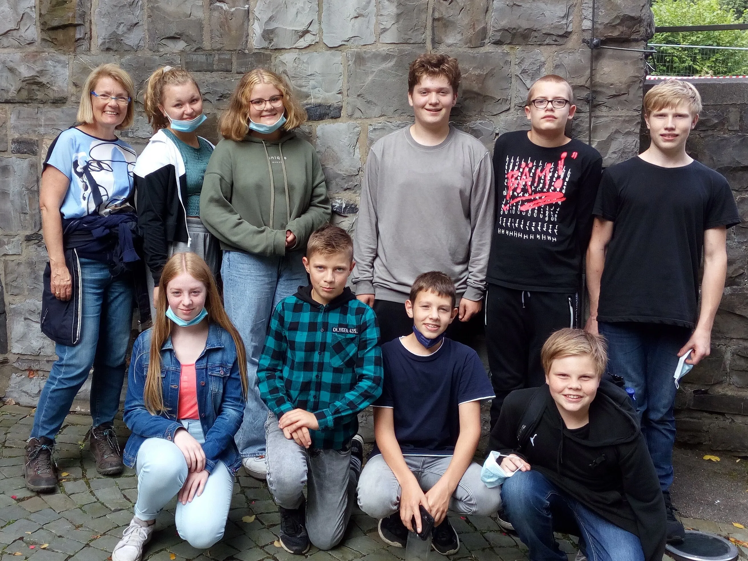 Foto von den neuen Konfirmanden und Konfirmandinnen, die 2022 konfirmiert werden möchten