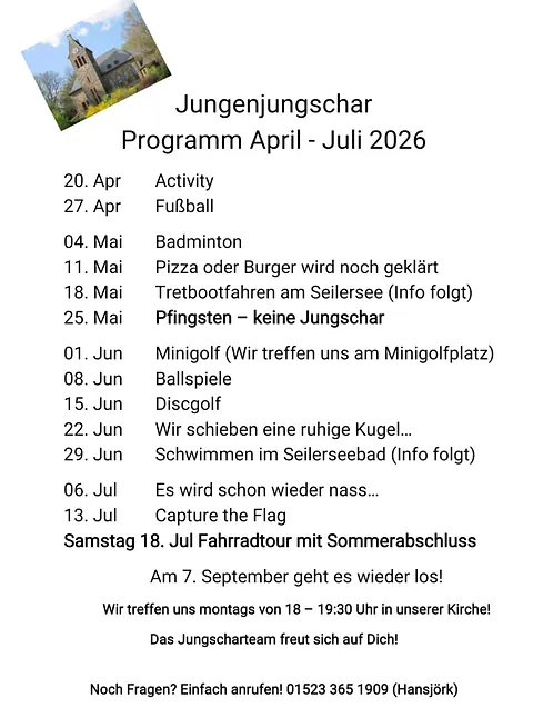 Jungenjungschar-Flyer