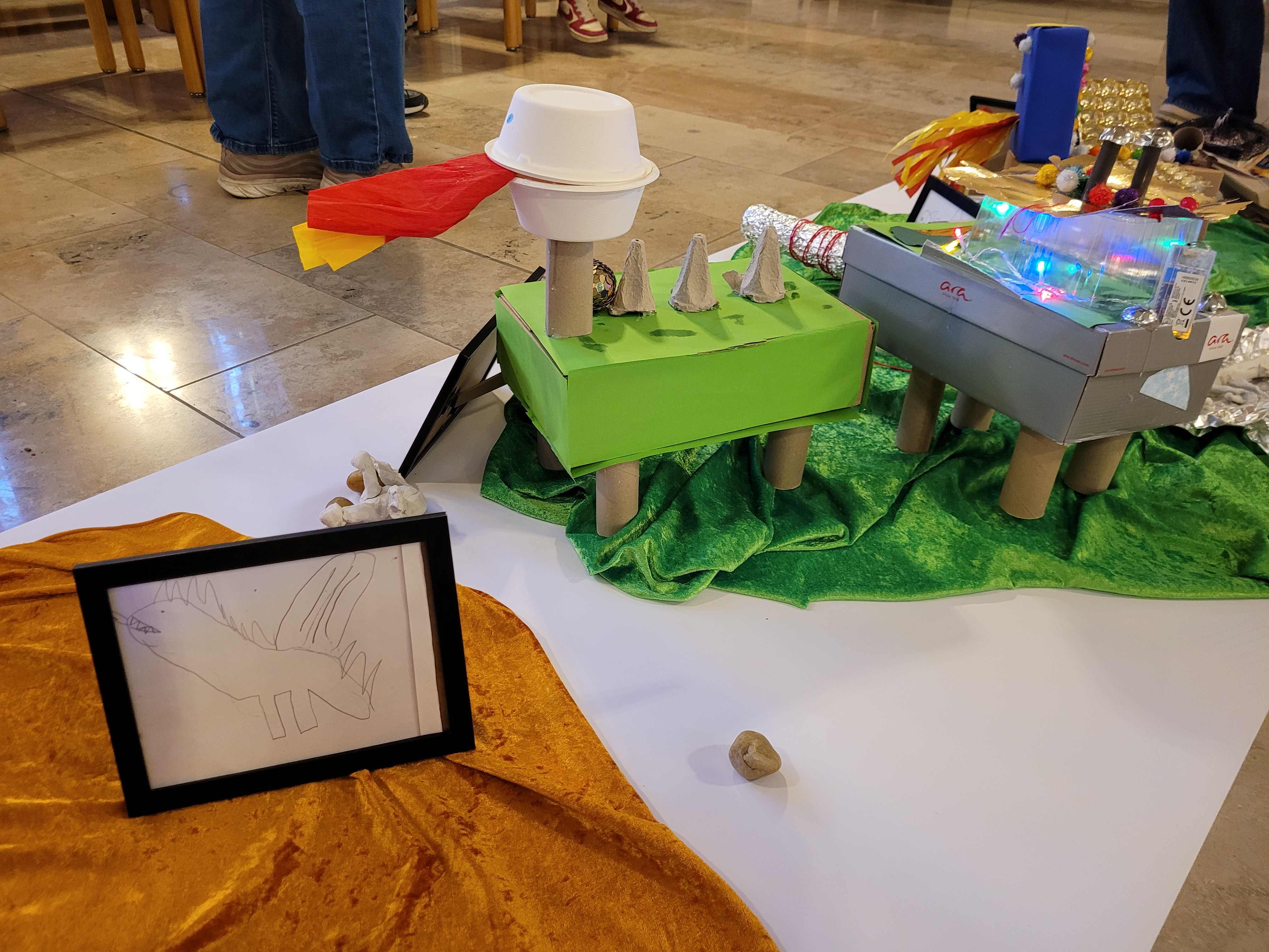 Foto: gebastelter Drache