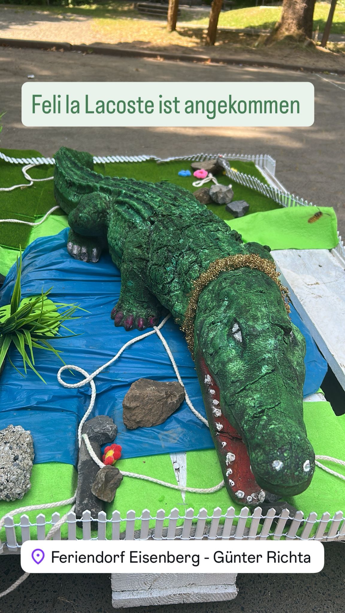 Impressionen zum Konficamp: Krokodil Feli