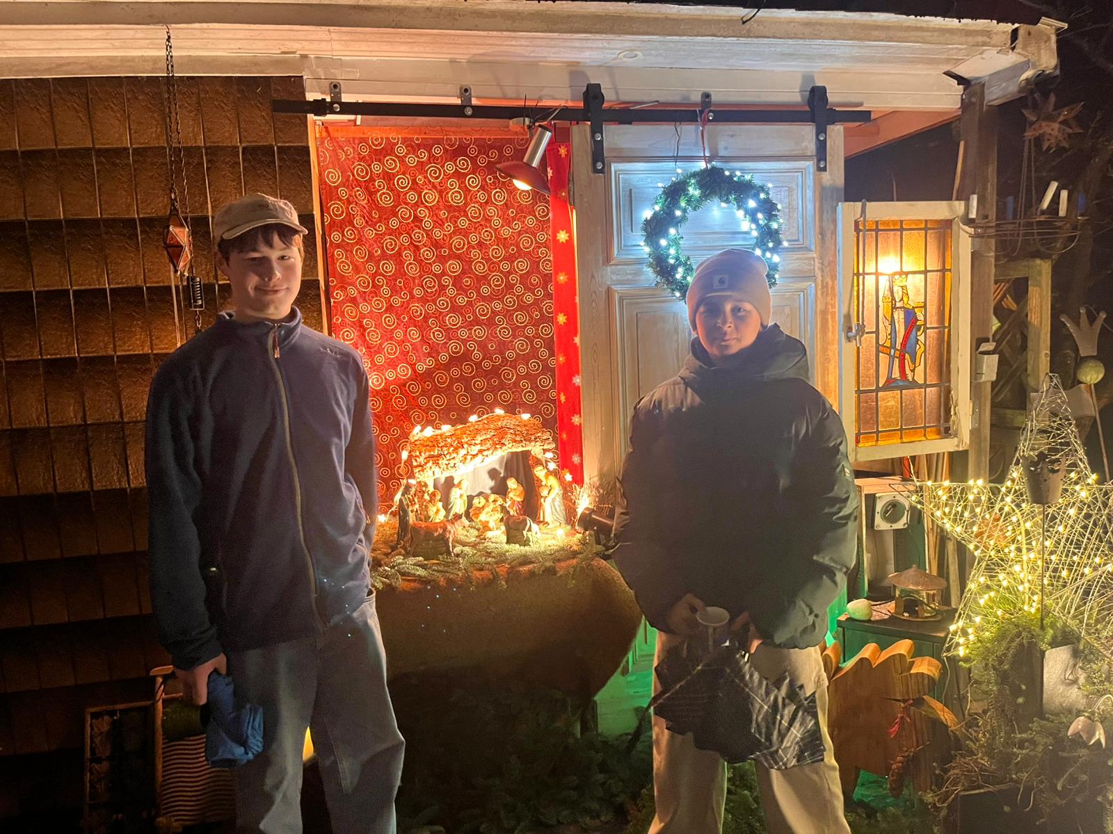 Foto von der Aktion "Adventsfenster"