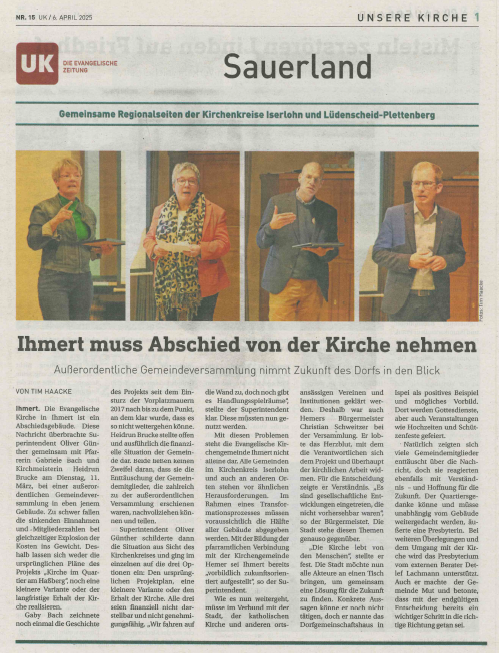 Zeitungsartikel UK vom 06.04.25