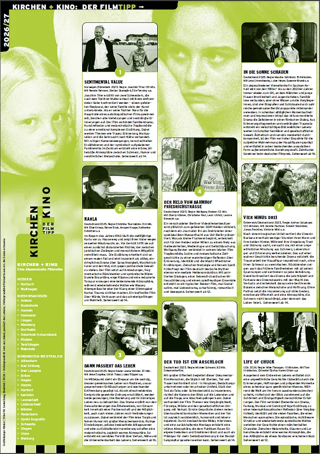 Flyer: Kirchen und Kino